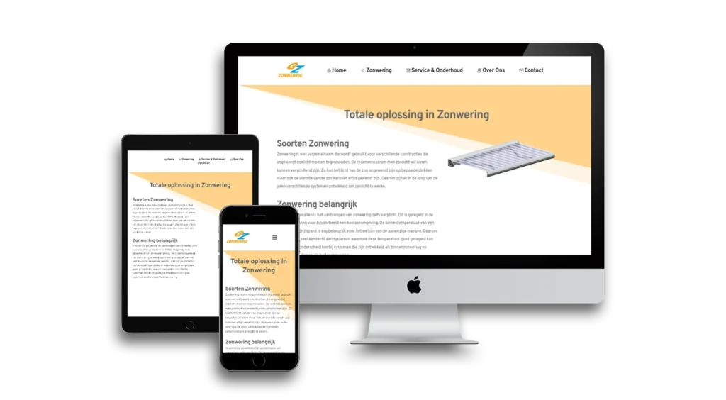 GZ Zonwering website