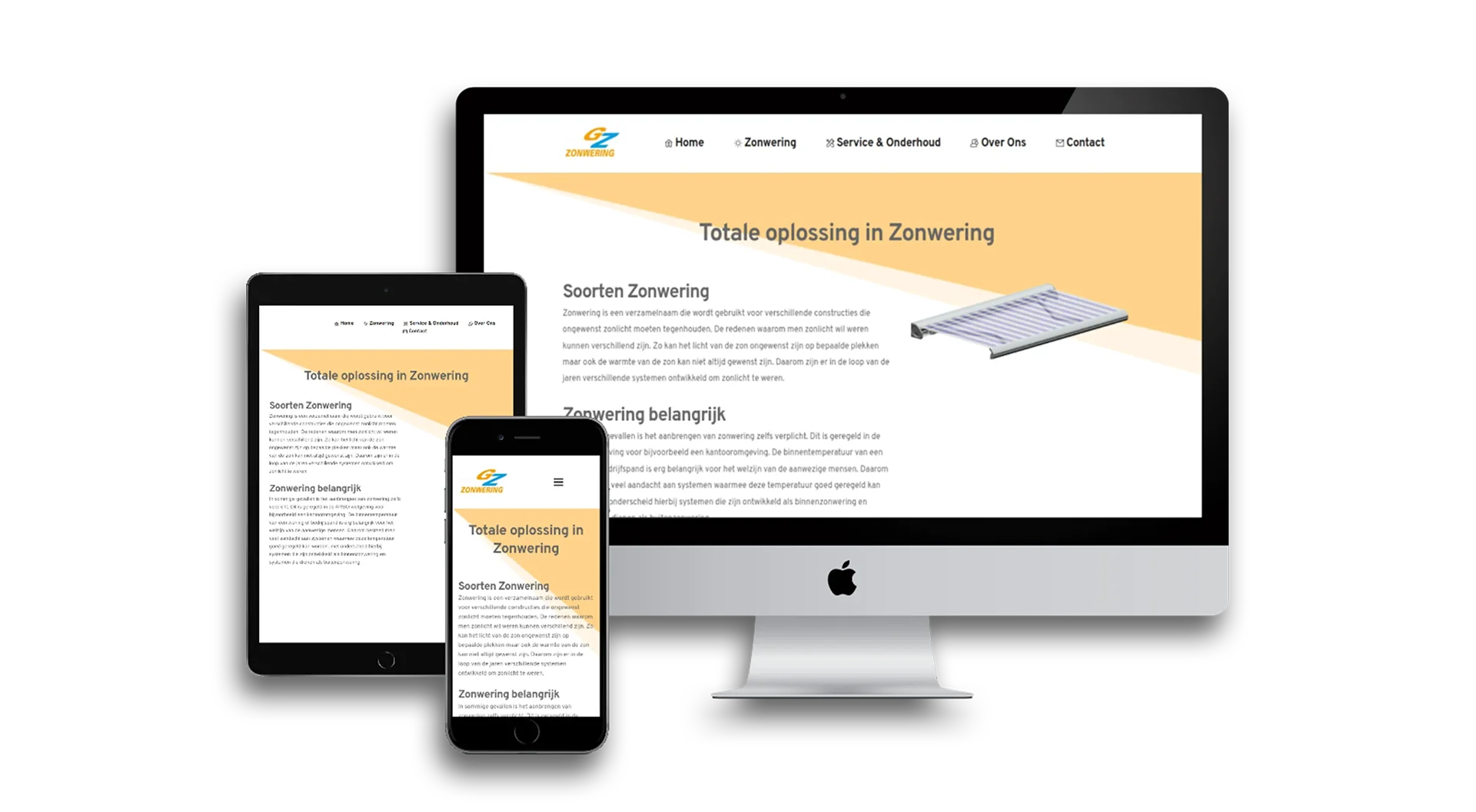 GZ Zonwering website