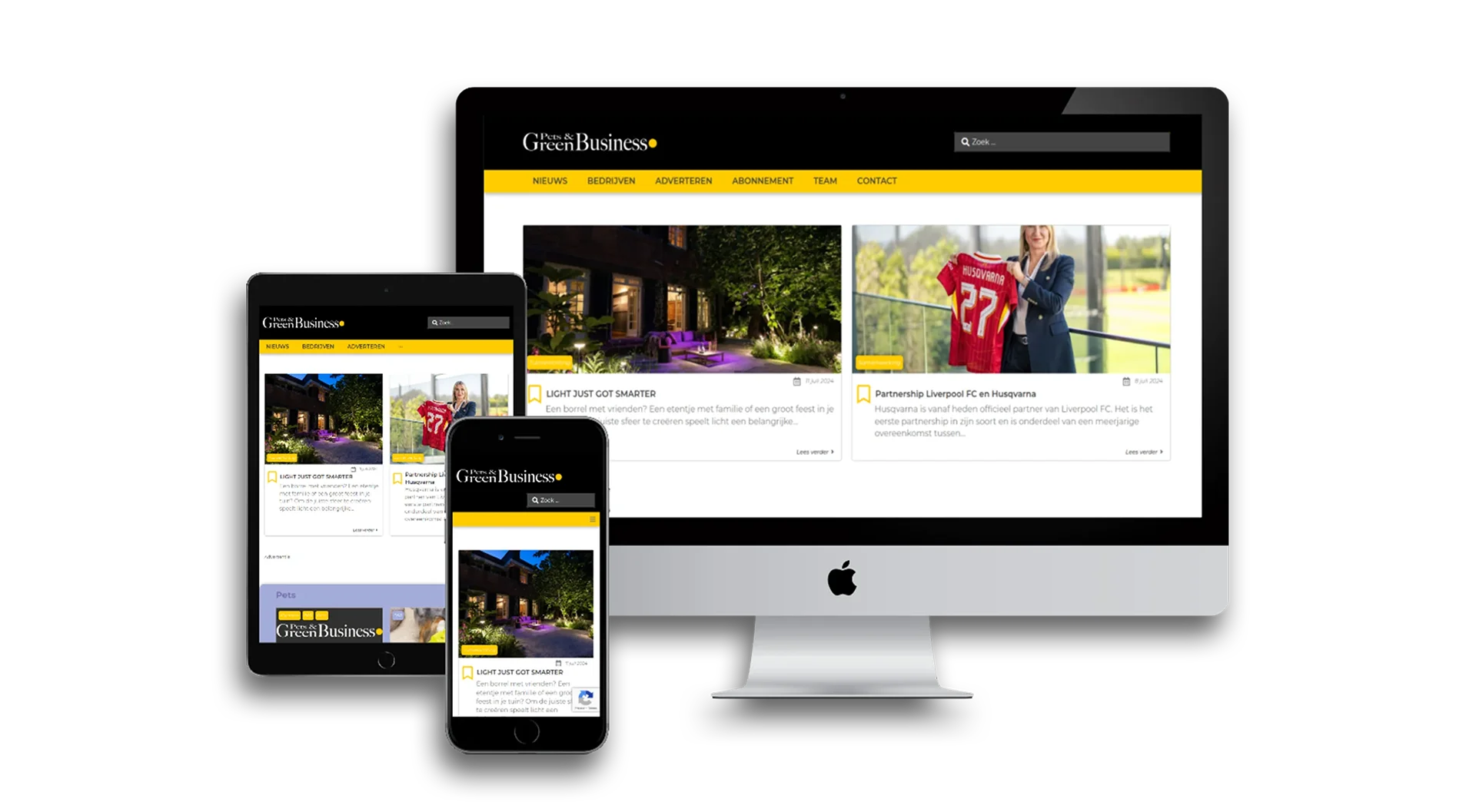Pets & Green Business website